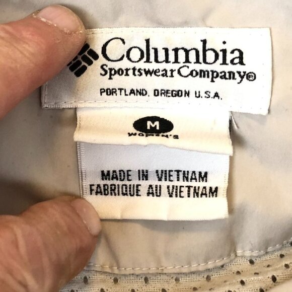 Columbia Sportswear Womens Athletic Jacket Medium Beige Full Zip Outdoors Pocket - Picture 5 of 15